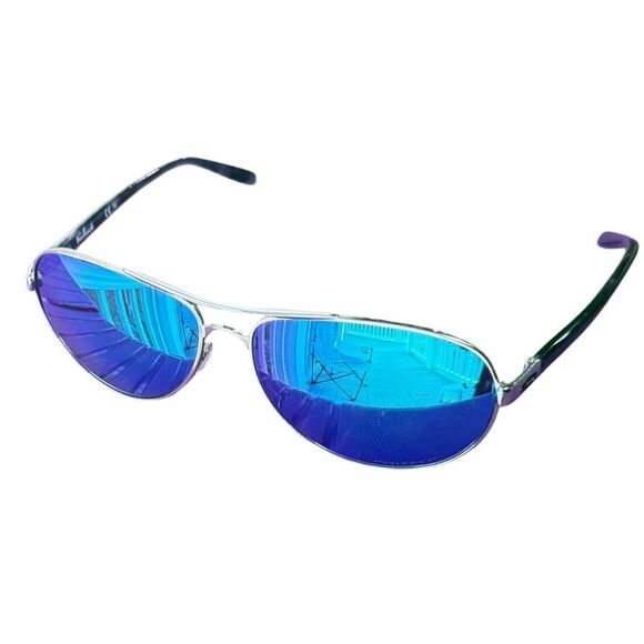 OAKLEY Sunglasses Blue Mirrored Lenses Prizm Polarized Sunglasses Oakley Feedbac - Picture 6 of 9